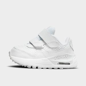 Nike Kids&apos; Toddler Air Max SYSTM Casual Shoes in Black/White Size 4.0 Leather - 3524857