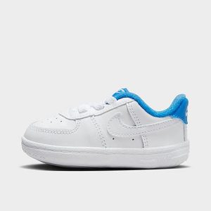 Nike Infant Force 1 Crib Stretch Lace Casual Shoes in White/White Size 4.0 Leather/Lace - 3175772
