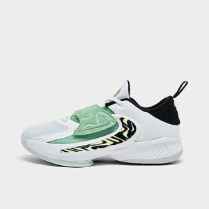 Nike Little Kids&apos; Freak 4 Basketball Shoes in White/White Size 13.0 - 3177134