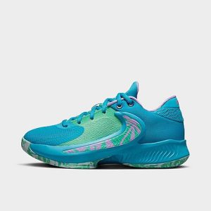 Nike Big Kids&apos; Freak 4 Basketball Shoes in Blue/Laser Blue Size 7.0 - 3552055