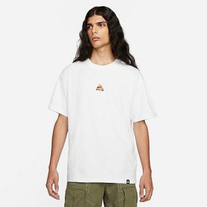 Nike Men&apos;s ACG Short-Sleeve T-Shirt in White/White Size 2XL Cotton/Polyester/Jersey - 5746821