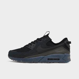 Nike Men&apos;s Air Max Terrascape 90 Casual Shoes in Black/Black Size 15.0 Leather - 3516600