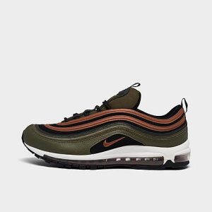Nike Men&apos;s Air Max 97 Casual Shoes in Green/Rough Green Size 8.0 - 3071463