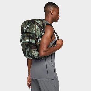 Nike Brasilia Printed Training Backpack in Camo/Medium Olive Polyester/Fiber - 8206312