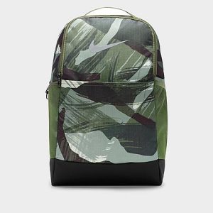 Nike Brasilia Printed Backpack in Green/Medium Olive 100% Polyester - 8206275