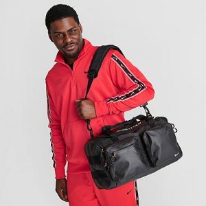 Nike Storm-FIT ADV Utility Power Duffel Bag in Black/Black 100% Polyester - 8205870
