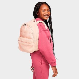 Nike Kids&apos; Brasilia JDI Mini Backpack in Pink/Arctic Orange 100% Polyester - 8205864