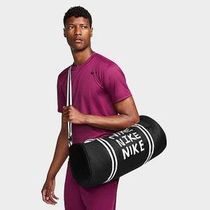 Nike Heritage Duffel Bag in Black/Black Polyester/Fiber - 8206290
