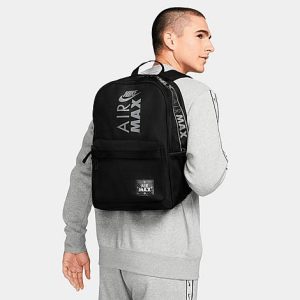 Nike Heritage Air Max Backpack in Black/Black Polyester - 8205175
