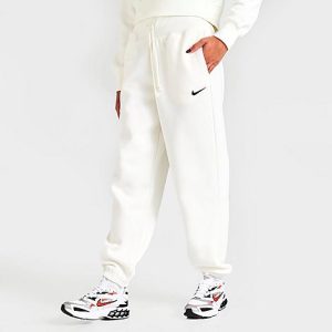 Nike Women&apos;s Sportswear Phoenix Fleece Oversized Jogger Pants in White/Sail Size XL Cotton/Polyester/Fleece - 5848108