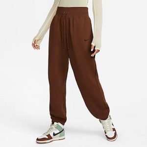 Nike Women&apos;s Sportswear Phoenix Fleece Oversized Jogger Pants in Brown/Cacao Wow Size XL Cotton/Polyester/Fleece - 5881587