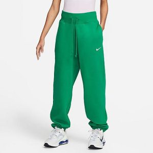 Nike Women&apos;s Sportswear Phoenix Fleece Oversized Jogger Pants in Green/Malachite Size XL Cotton/Polyester/Fleece - 5889400