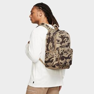 Nike Heritage Eugene Camo Print Backpack in Brown/Limestone 100% Polyester - 8207378