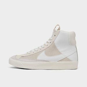 Nike Big Kids&apos; Blazer Mid &apos;77 SE Dance Casual Shoes in Beige/Summit White Size 7.0 Leather/Suede - 3223644