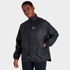 Nike Women&apos;s Air Dri-FIT Running Jacket in Black/Black Size XL 100% Polyester - 5817566