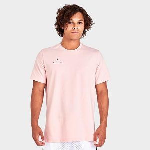 Jordan Men&apos;s 23 Engineered Crewneck T-Shirt in Pink/Atmosphere Size 2XL 100% Cotton/Fiber - 5819953
