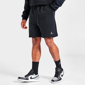 Jordan Men&apos;s Essential Jumpman Fleece Shorts in Black/Black Size 3XL Cotton/Polyester/Fleece - 5849514