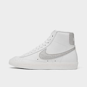 Nike Women&apos;s Blazer Mid &apos;77 Essential Casual Shoes in White/White Size 12.0 Leather/Suede - 3223739