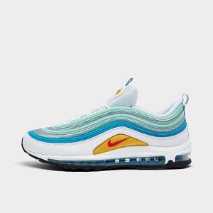 Nike Men&apos;s Air Max 97 Casual Shoes in Blue/White/White Size 8.0 - 3102327