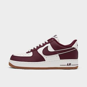 Nike Men&apos;s Air Force 1 &apos;07 LV8 SE Varsity Casual Shoes in Red/Sail Size 14.0 Leather/Knit - 3216829