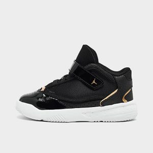 Jordan Kids&apos; Toddler Jordan Max Aura 4 Basketball Shoes in Black/Black Size 10.0 Leather/Polyester - 3170928