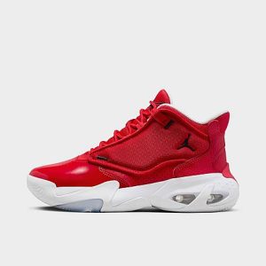 Jordan Big Kids&apos; Jordan Max Aura 4 Basketball Shoes in Red/University Red Size 7.0 Leather/Polyester - 3524115