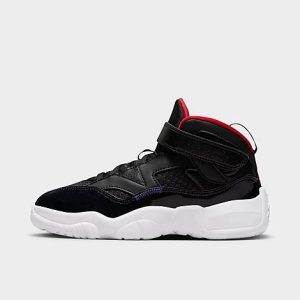 Jordan Little Kids&apos; Jordan Jumpman Two Trey Basketball Shoes in Black/Black Size 12.0 Leather - 3170987