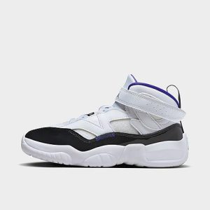 Jordan Little Kids&apos; Jordan Jumpman Two Trey Basketball Shoes in White/White Size 13.0 Leather - 3170996
