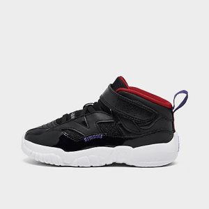 Jordan Kids&apos; Toddler Jordan Jumpman Two Trey Basketball Shoes in Black/Black Size 10.0 Leather - 3170751