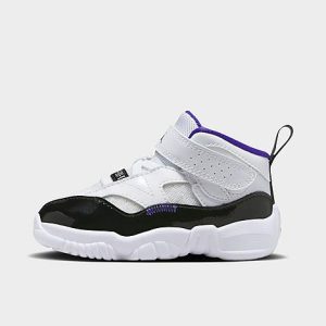 Jordan Kids&apos; Toddler Jordan Jumpman Two Trey Basketball Shoes in White/White Size 5.0 Leather - 3170916