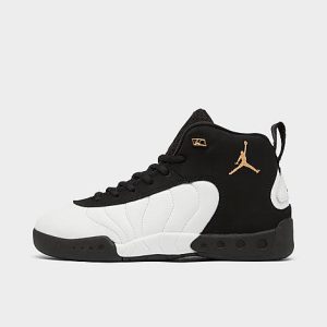 Jordan Little Kids&apos; Jordan Jumpman Pro Basketball Shoes in Black/White/Black Size 11.0 Leather - 3171026