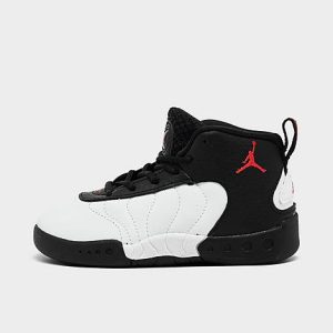 Jordan Kids&apos; Toddler Jordan Jumpman Pro Basketball Shoes in Black/Black Size 4.0 Leather - 3222827
