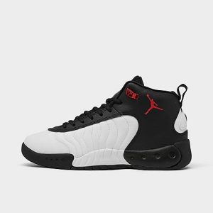 Jordan Big Kids&apos; Jordan Jumpman Pro Basketball Shoes in Black/Black Size 7.0 Leather - 3222257