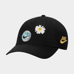 Nike Sportswear Heritage86 Have A Day Strapback Hat in Black/Black 100% Cotton/Twill - 8204696