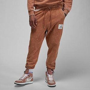 Jordan Men&apos;s Essential Flight Statement Fleece Pants in Beige/Mineral Clay Size 2XL 100% Cotton/Fleece - 5891160