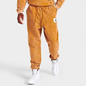 Jordan Men&apos;s Essential Flight Statement Fleece Pants in Brown/Chutney Size 2XL 100% Cotton/Fleece - 5819768
