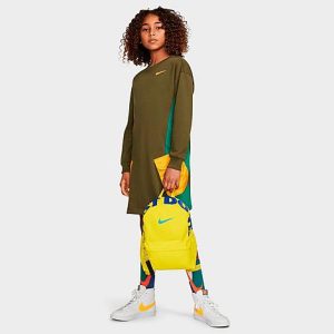 Nike Kids&apos; Brasilia JDI Mini Backpack in Yellow/Opti Yellow 100% Polyester - 8206143