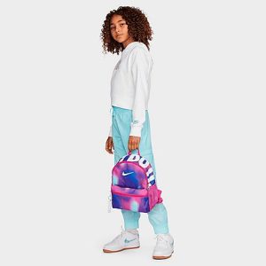 Nike Kids&apos; Brasilia JDI Pixels Mini Backpack in Pink/Active Fuchsia 100% Polyester - 8206146