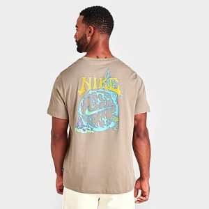 Nike Men&apos;s Sportswear Magic Fantasy Graphic T-Shirt in Beige/Khaki Size 2XL 100% Cotton/Jersey - 5819646