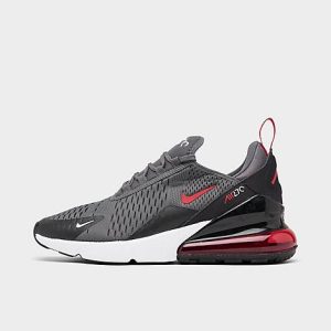 Nike Big Kids&apos; Air Max 270 Casual Shoes in Grey/Iron Grey Size 7.0 - 3103825