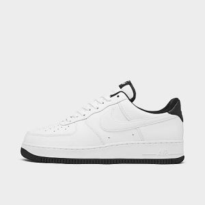 Nike Men&apos;s Air Force 1 Low Casual Shoes in White/White Size 11.0 Leather - 3216700