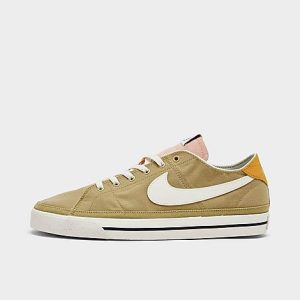 Nike Men&apos;s Court Legacy Canvas Low Next Nature Casual Shoes in Green/Wheat Grass Size 13.0 - 3146161