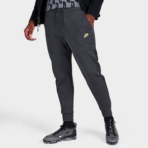 Nike Tech Fleece Taped Jogger Pants in Grey/Dark Smoke Grey Size 2XL Cotton/Polyester/Fleece - 5847645