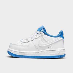 Nike Kids&apos; Toddler Force 1 Casual Shoes in White/White Size 5.0 Leather - 3217735