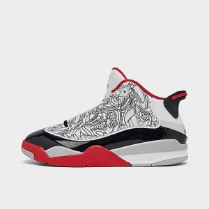 Jordan Little Kids&apos; Jordan Dub Zero Basketball Shoes in White/White Size 13.0 Leather - 3222546