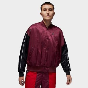 Jordan Women&apos;s Flight Renegade Jacket in Purple/Cherrywood Red Size XL 100% Nylon/100% Polyester - 5889515