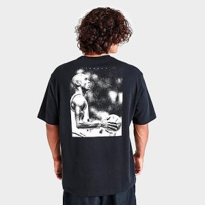 Jordan Men&apos;s Essentials Winter Statement 85 T-Shirt in Black/Black Size Large 100% Cotton - 5849697