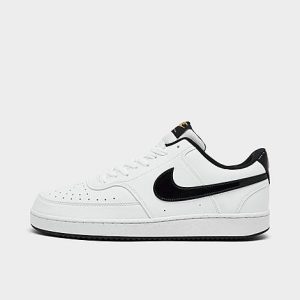 Nike Men&apos;s Court Vision Low Patent Leather Casual Shoes in White/White Size 13.0 - 3170088