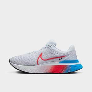 Nike Women&apos;s React Infinity 3 Running Shoes in White/Football Grey Size 12.0 Knit - 3218995