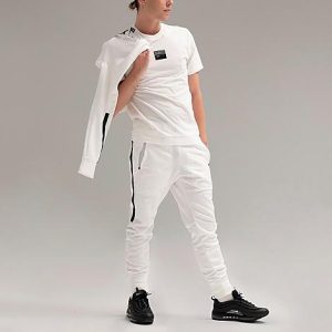 Nike Men&apos;s Sportswear Air Max Jogger Pants in White/White Size 2XL 100% Polyester - 5820959